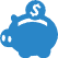 piggy bank donation icon