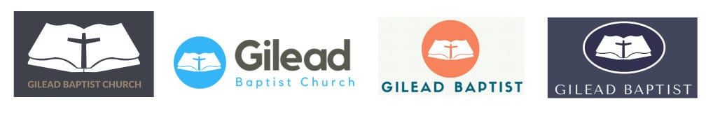 Four logo styles