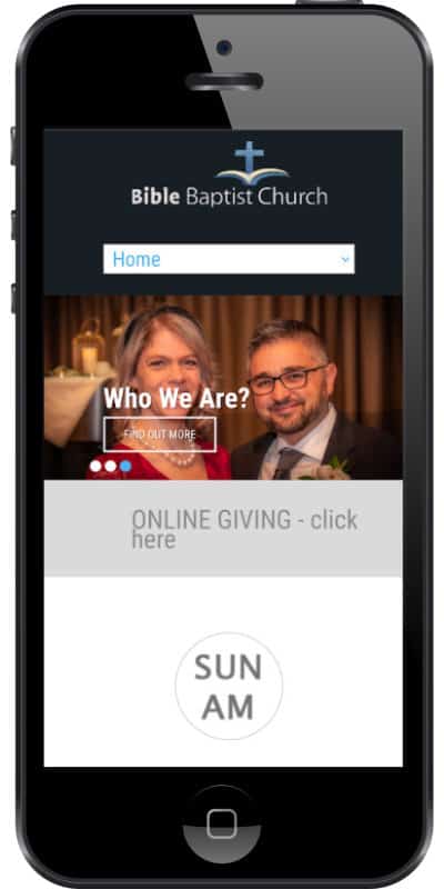 Bible Baptist Church phone screenshot